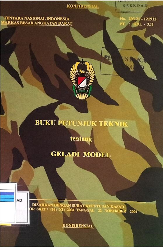 BUKU PETUNJUK TEKNIK GELADI MODEL